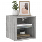 Meuble TV Flottant Gris Effet Sonoma - 2 Pièces-Mon Meuble TV-30 cm-30 cm-1-5
