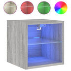 Meuble TV Flottant Gris Effet Sonoma - 2 Pièces-Mon Meuble TV-30 cm-30 cm-1-6