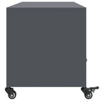 Meuble TV Gris Anthracite Mat en Acier - 100 cm-Mon Meuble TV-Noir-1-7