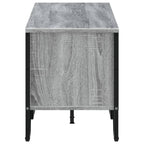 Meuble TV Gris avec Rangement Effet Bois - 180 cm-Mon Meuble TV-Chêne sonoma-122 cm-1-5