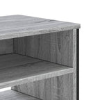 Meuble TV Gris avec Rangement Effet Bois - 180 cm-Mon Meuble TV-Chêne sonoma-122 cm-1-7