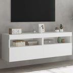Meuble TV Gris Béton avec LED - 60 cm-Mon Meuble TV-Blanc-40 cm-2-28