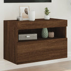 Meuble TV Gris Béton avec LED - 60 cm-Mon Meuble TV-Chêne marron-40 cm-1-23
