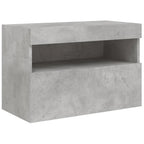 Meuble TV Gris Béton avec LED - 60 cm-Mon Meuble TV-Gris béton-40 cm-1-1