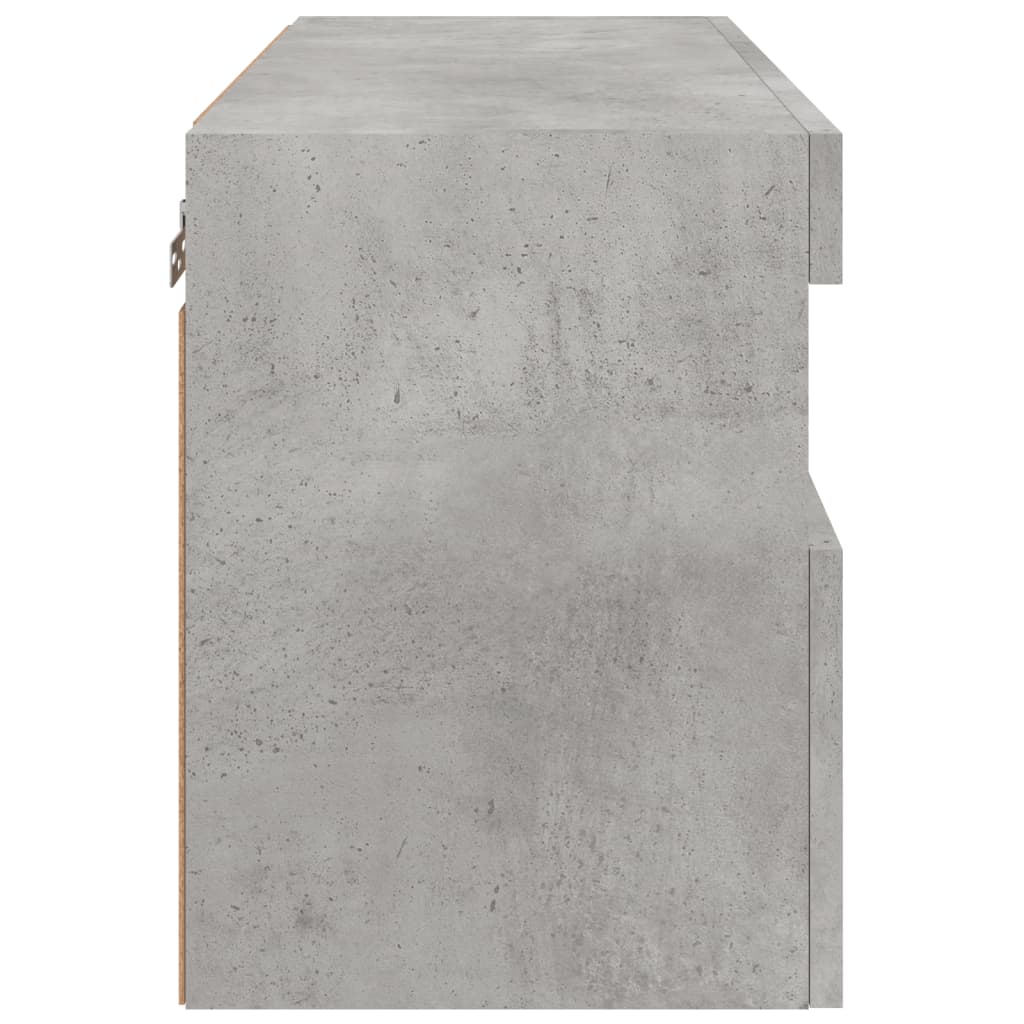 Meuble TV Gris Béton avec LED - 60 cm-Mon Meuble TV-Gris béton-40 cm-1-10