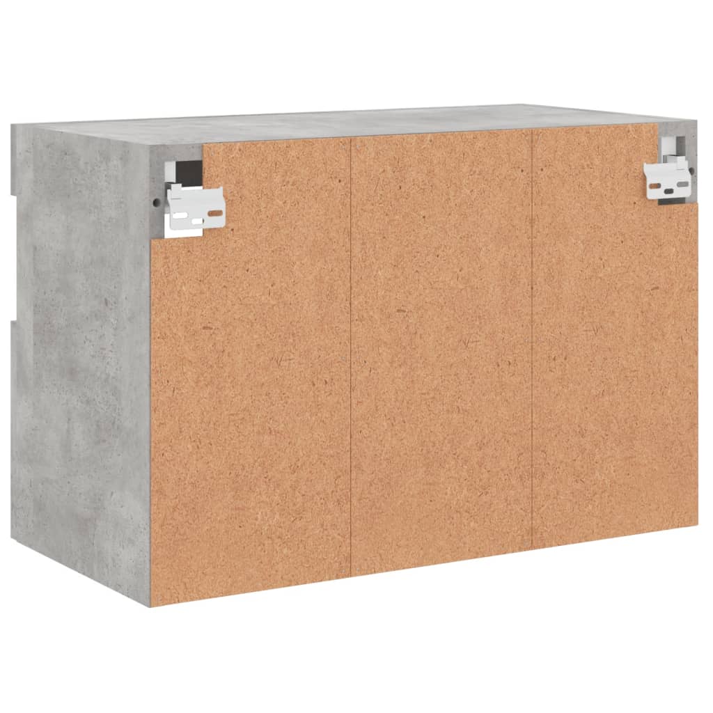 Meuble TV Gris Béton avec LED - 60 cm-Mon Meuble TV-Gris béton-40 cm-1-11