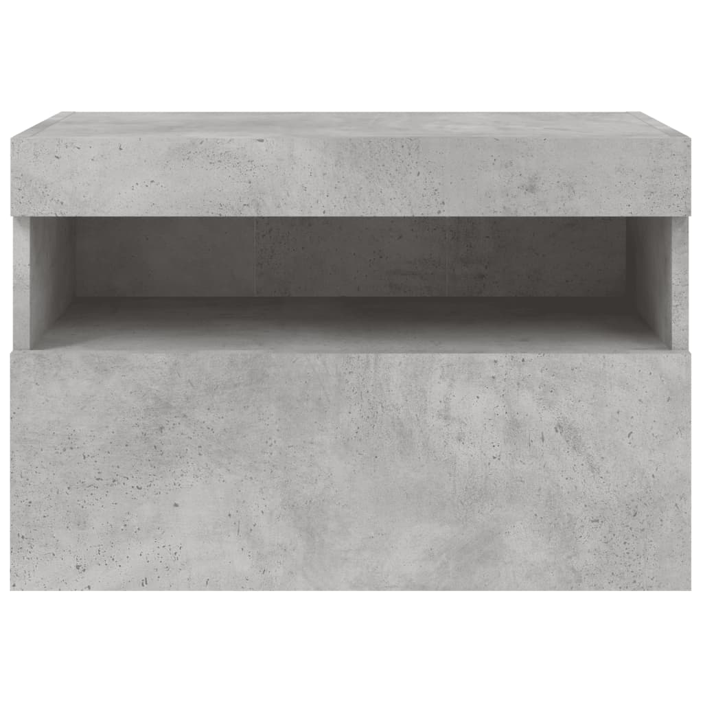 Meuble TV Gris Béton avec LED - 60 cm-Mon Meuble TV-Gris béton-40 cm-1-9