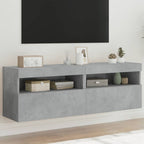 Meuble TV Gris Béton avec LED - 60 cm-Mon Meuble TV-Gris béton-40 cm-2-30