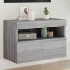 Meuble TV Gris Béton avec LED - 60 cm-Mon Meuble TV-Sonoma gris-40 cm-1-21