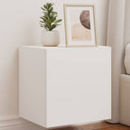 Meuble TV Gris Béton et Blanc Mural - 60 cm-Mon Meuble TV-Blanc-1-40.5 x 35 x 40 cm-59