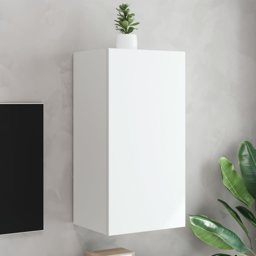 Meuble TV Gris Béton et Blanc Mural - 60 cm-Mon Meuble TV-Blanc-1-40.5 x 35 x 80 cm-69