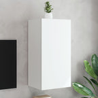 Meuble TV Gris Béton et Blanc Mural - 60 cm-Mon Meuble TV-Blanc-1-40.5 x 35 x 80 cm-69