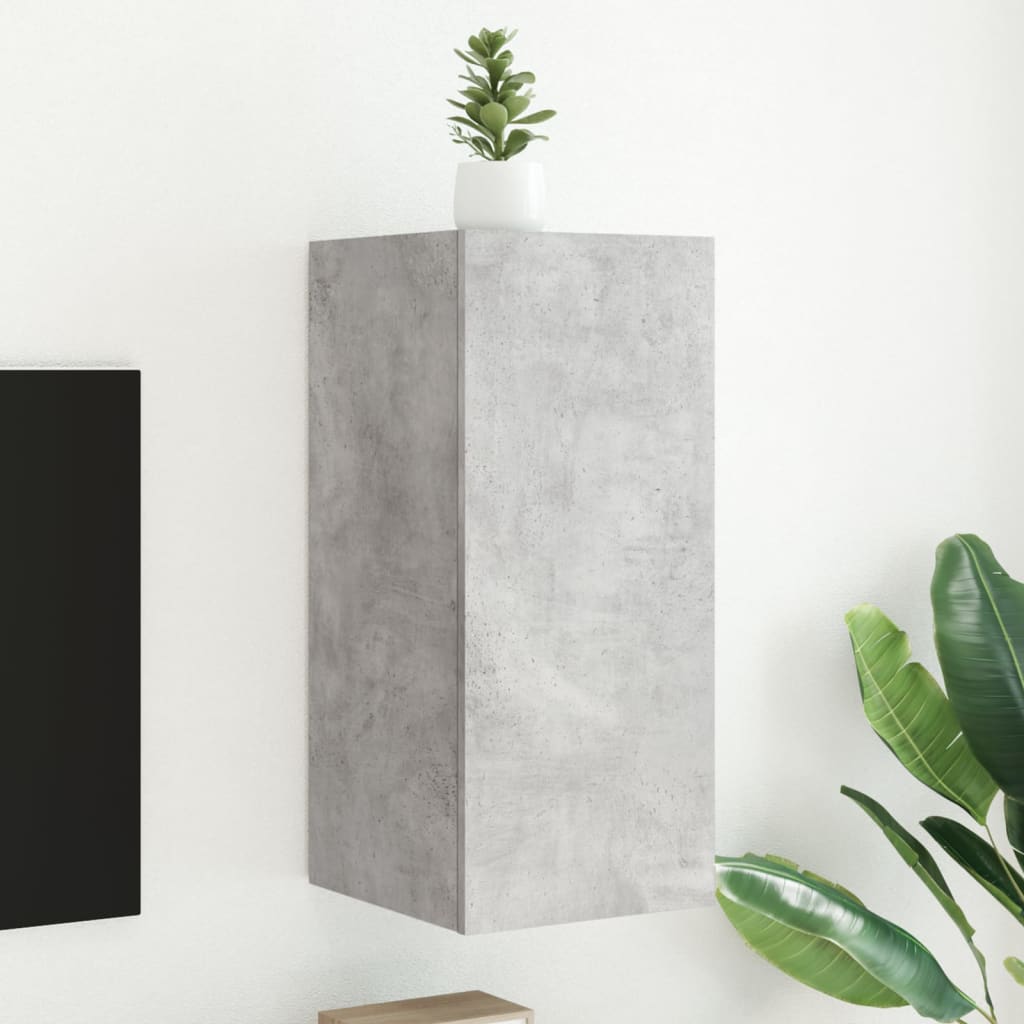 Meuble TV Gris Béton et Blanc Mural - 60 cm-Mon Meuble TV-Gris béton-1-30.5 x 35 x 70 cm-52