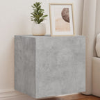 Meuble TV Gris Béton et Blanc Mural - 60 cm-Mon Meuble TV-Gris béton-1-40.5 x 35 x 40 cm-61