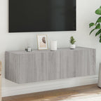 Meuble TV Gris Béton et Blanc Mural - 60 cm-Mon Meuble TV-Sonoma gris-1-100 x 35 x 31 cm-16
