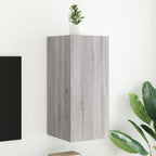 Meuble TV Gris Béton et Blanc Mural - 60 cm-Mon Meuble TV-Sonoma gris-1-30.5 x 35 x 70 cm-53
