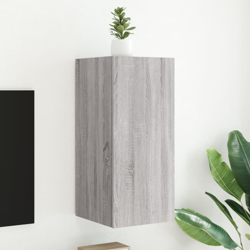 Meuble TV Gris Béton et Blanc Mural - 60 cm-Mon Meuble TV-Sonoma gris-1-30.5 x 35 x 70 cm-53