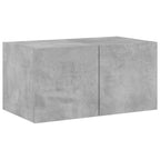 Meuble TV Gris Béton et Blanc Mural - 60 cm-Mon Meuble TV-Sonoma gris-2-30.5 x 35 x 30 cm-7