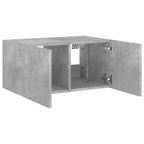 Meuble TV Gris Béton et Blanc Mural - 60 cm-Mon Meuble TV-Sonoma gris-2-30.5 x 35 x 30 cm-8