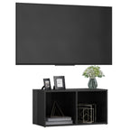 Meuble TV Gris Brillant - 72 cm-Mon Meuble TV-3