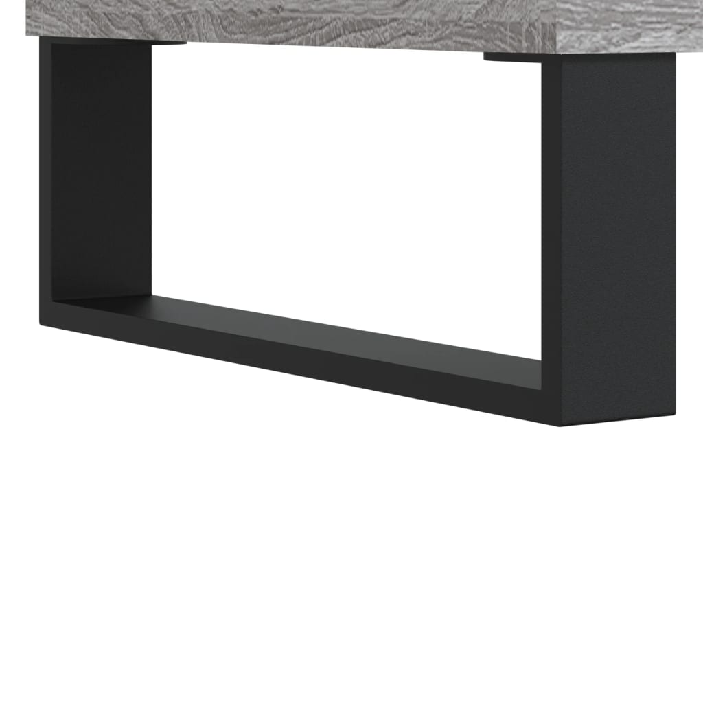 Meuble TV Gris Ciment et Métal - 102 cm-Mon Meuble TV-Gris béton-10