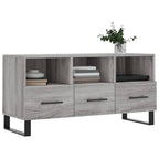 Meuble TV Gris Ciment et Métal - 102 cm-Mon Meuble TV-Gris béton-3