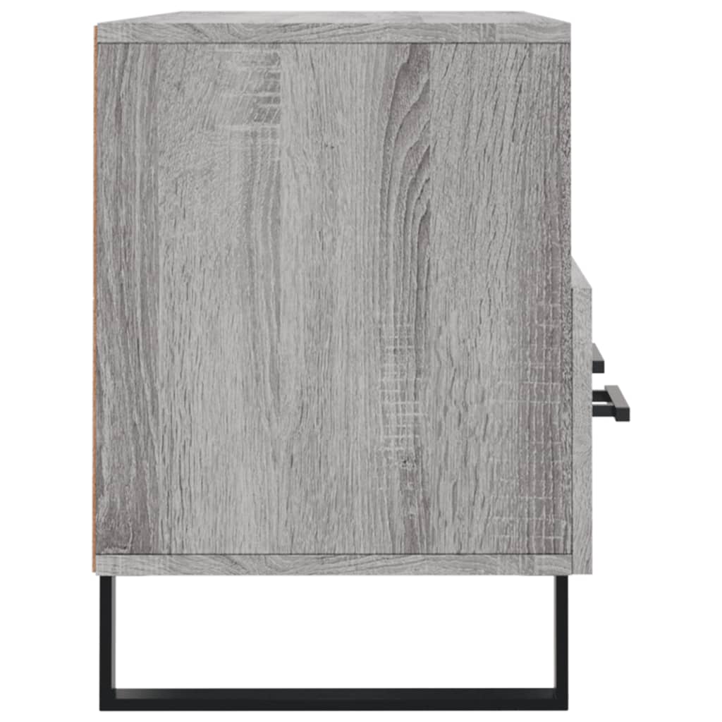 Meuble TV Gris Ciment et Métal - 102 cm-Mon Meuble TV-Gris béton-7