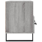 Meuble TV Gris Ciment et Métal - 102 cm-Mon Meuble TV-Gris béton-7