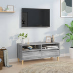 Meuble TV Gris Clair Effet Bois - 100 cm-Mon Meuble TV-2