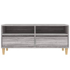 Meuble TV Gris Clair Effet Bois - 100 cm-Mon Meuble TV-6