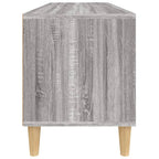Meuble TV Gris Clair Effet Bois - 100 cm-Mon Meuble TV-7