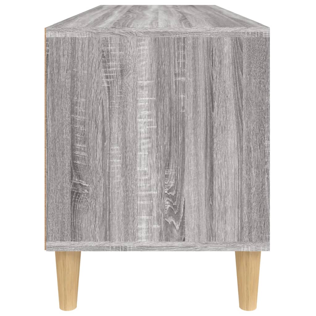 Meuble TV Gris Clair Effet Bois - 100 cm-Mon Meuble TV-7