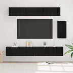 Meuble TV Gris Clair Effet Bois - 7 Pièces-Mon Meuble TV-Gris béton-20