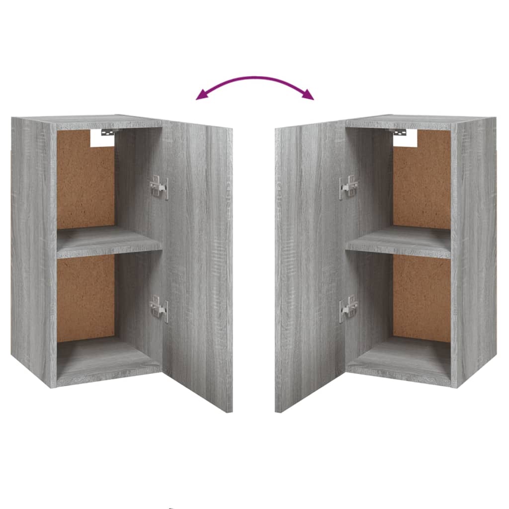 Meuble TV Gris Clair Effet Bois - 7 Pièces-Mon Meuble TV-Gris béton-7