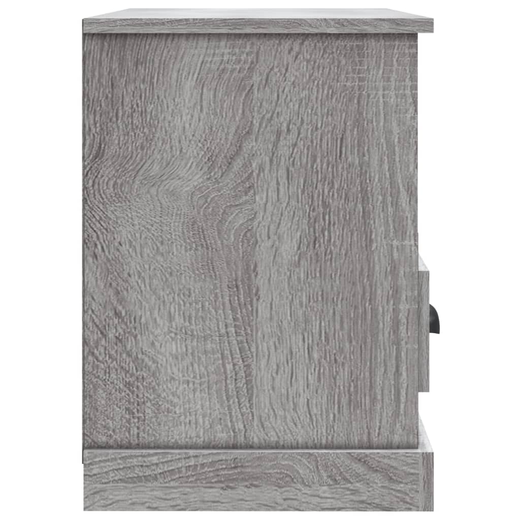 Meuble TV Gris Clair et Effet Bois - 80 cm-Mon Meuble TV-Chêne fumé-1-80 x 35 x 50 cm-7