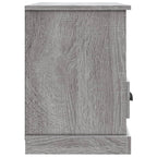 Meuble TV Gris Clair et Effet Bois - 80 cm-Mon Meuble TV-Chêne fumé-1-80 x 35 x 50 cm-7