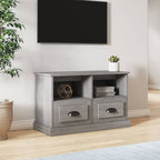 Meuble TV Gris Clair et Effet Bois - 80 cm-Mon Meuble TV-Sonoma gris-1-80 x 35 x 50 cm-1