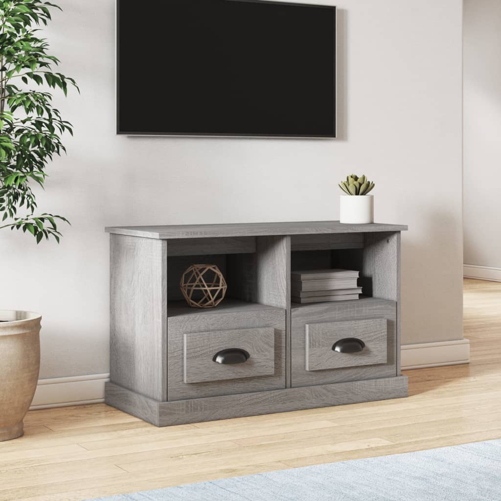 Meuble TV Gris Clair et Effet Bois - 80 cm-Mon Meuble TV-Sonoma gris-1-80 x 35 x 50 cm-1