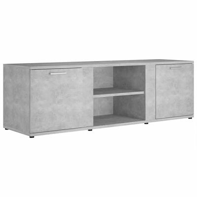 Meuble TV Gris Effet Béton - 120 cm