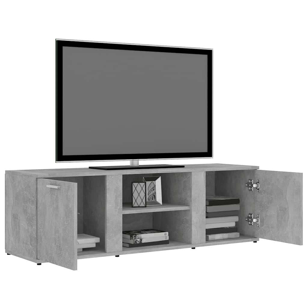 Meuble TV Gris Effet Béton - 120 cm-Mon Meuble TV-Gris béton-5