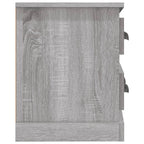Meuble TV Gris Effet Bois - 100 cm-Mon Meuble TV-Blanc-1-7