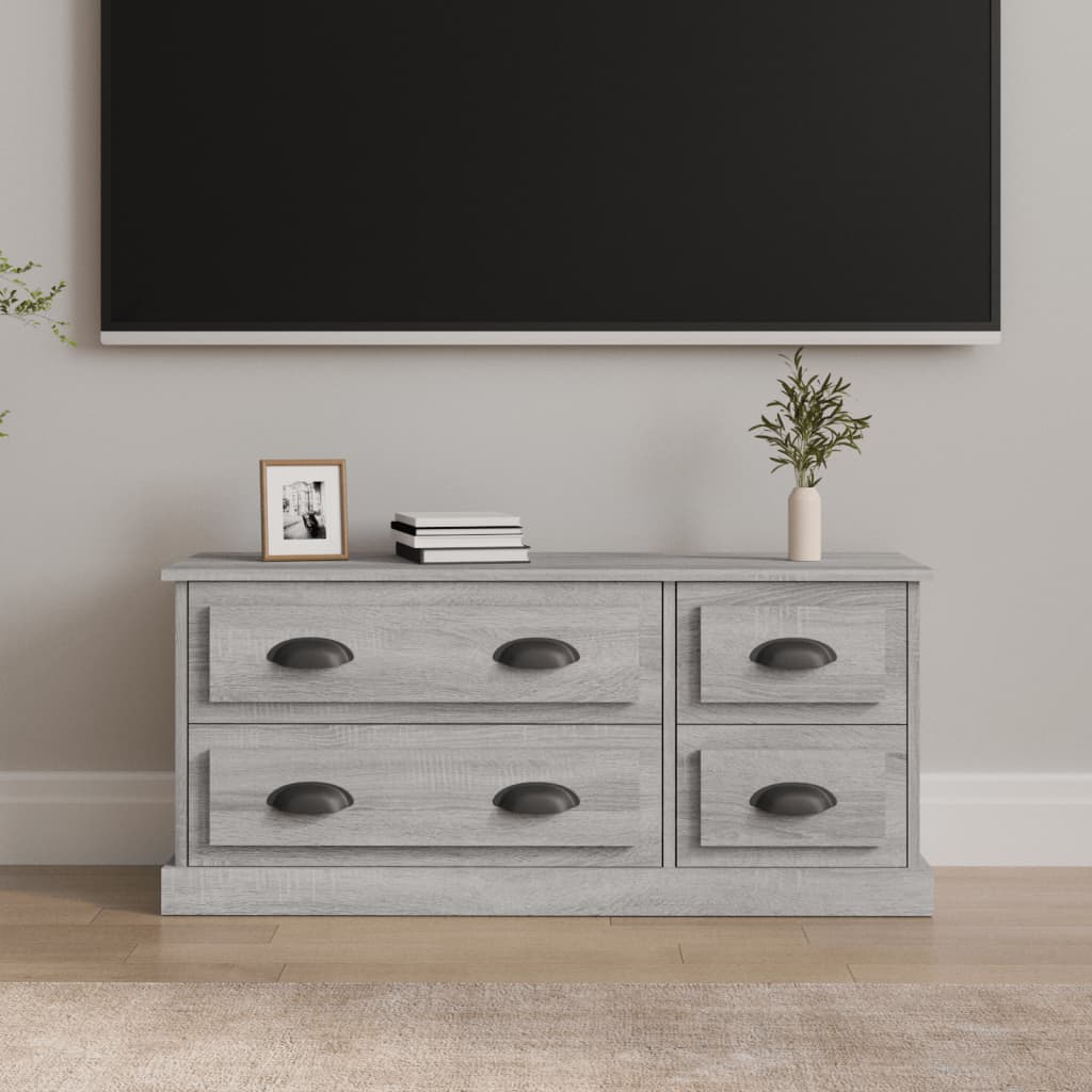 Meuble TV Gris Effet Bois - 100 cm-Mon Meuble TV-Sonoma gris-1-1
