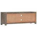 Meuble TV Gris en Bois Massif de Manguier - 120 cm-Mon Meuble TV-4