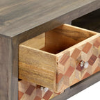 Meuble TV Gris en Bois Massif de Manguier - 120 cm-Mon Meuble TV-7