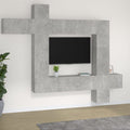 Meuble TV Gris et Blanc Effet Béton - 9 Pièces-Mon Meuble TV-Gris béton-1-1