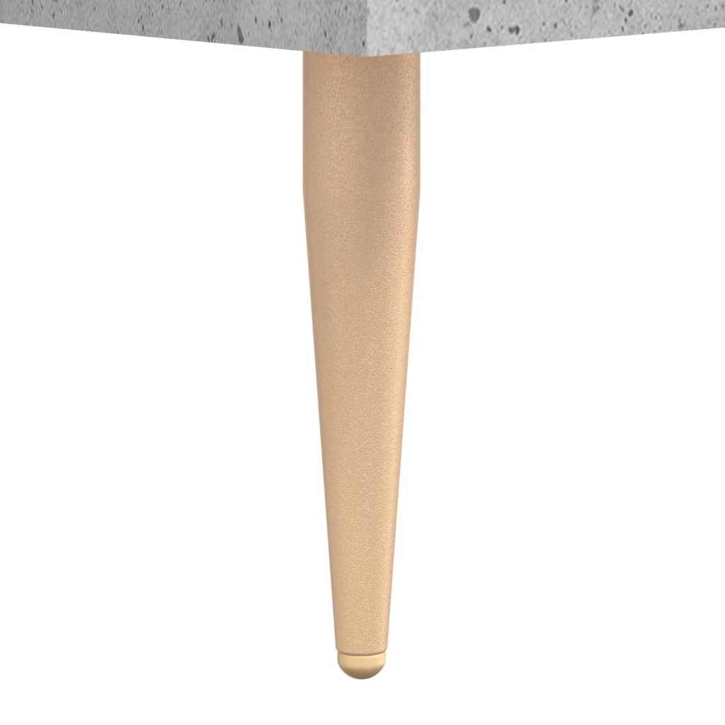 Meuble TV Gris et Or Effet Béton - 80 cm-Mon Meuble TV-Noir-1-10
