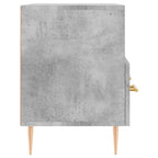 Meuble TV Gris et Or Effet Béton - 80 cm-Mon Meuble TV-Noir-1-7