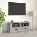Meuble TV Gris Foncé Effet Bois - 100 cm-Mon Meuble TV-Sonoma gris-1-1