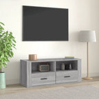 Meuble TV Gris Foncé Effet Bois - 100 cm-Mon Meuble TV-Sonoma gris-1-1
