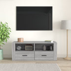 Meuble TV Gris Foncé Effet Bois - 100 cm-Mon Meuble TV-Sonoma gris-1-3